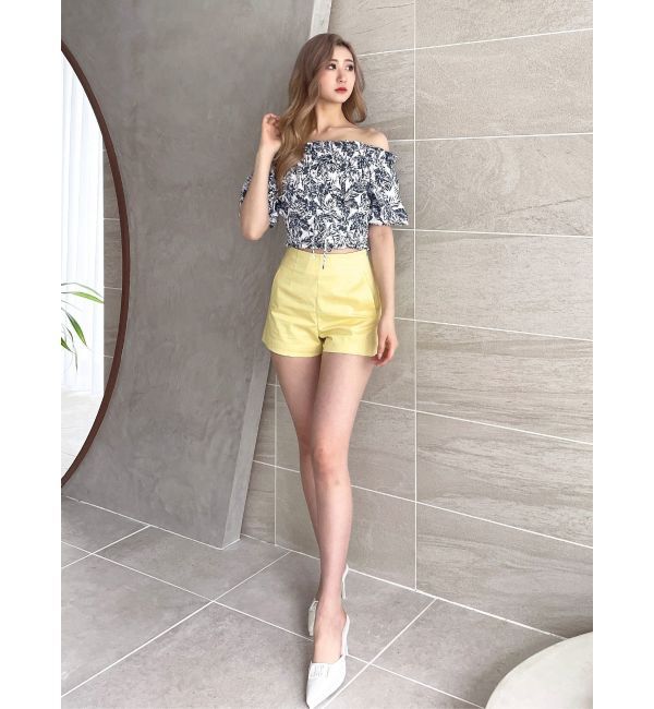 GYDA「2WAYギャザーオフショル コルセットブラウス」|シャツ・ブラウス|