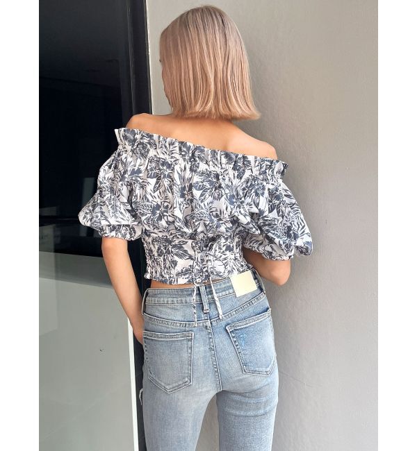 GYDA「2WAYギャザーオフショル コルセットブラウス」|シャツ・ブラウス|