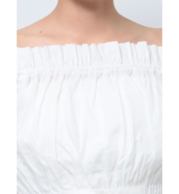 GYDA「2WAYギャザーオフショル コルセットブラウス」|シャツ・ブラウス|