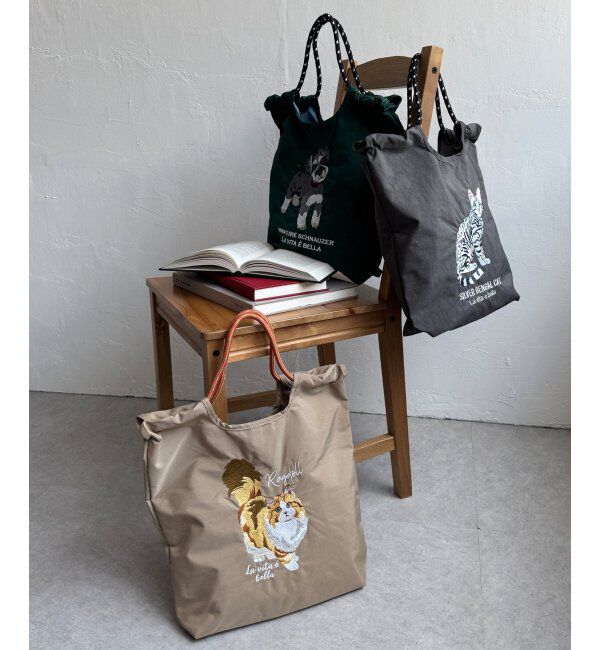 Lbc with Life「アニマル刺繍コードトートバッグ」|その他|