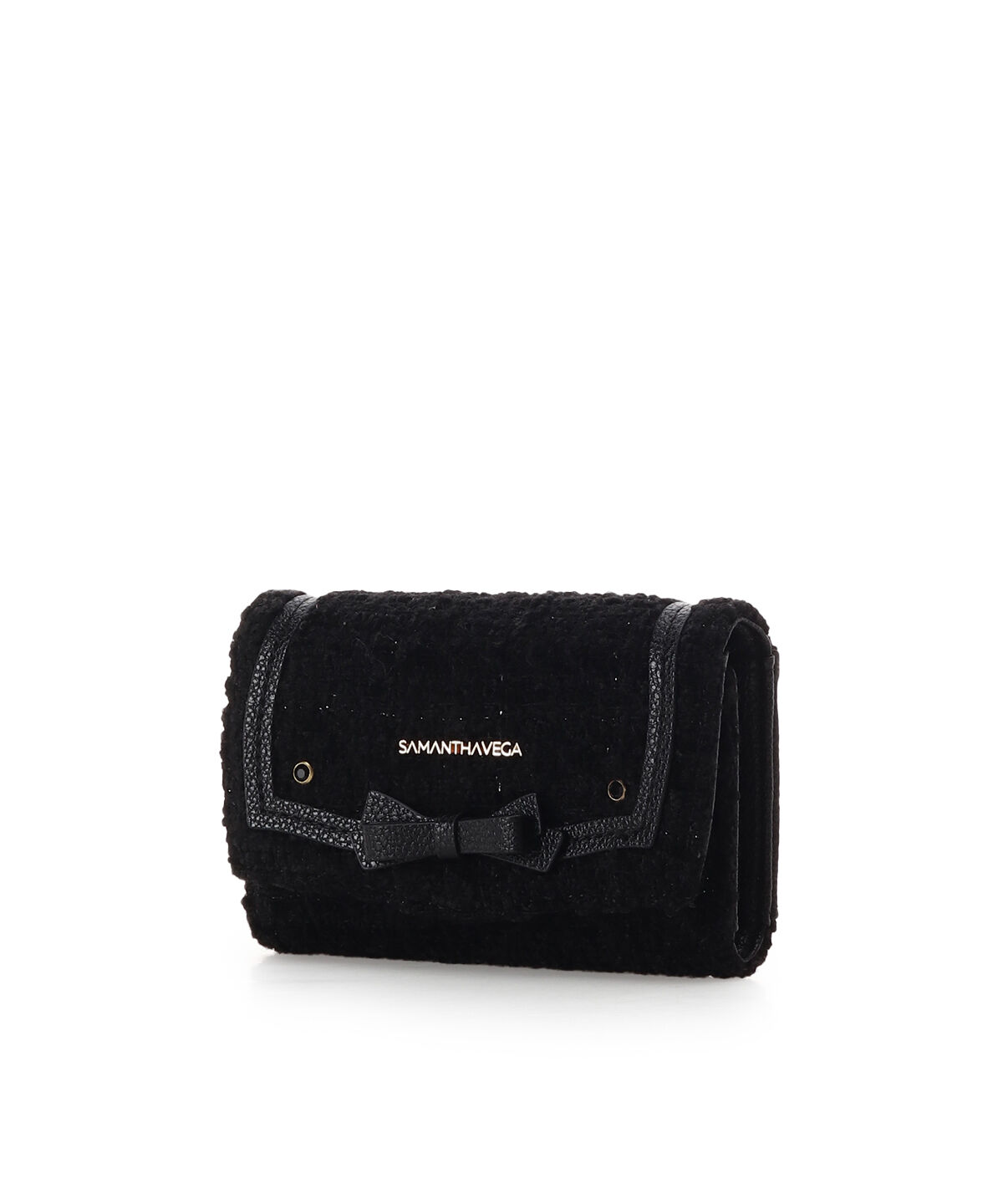 Samantha Vega「ソリッドリボンツイードキーケース」|キーケース|