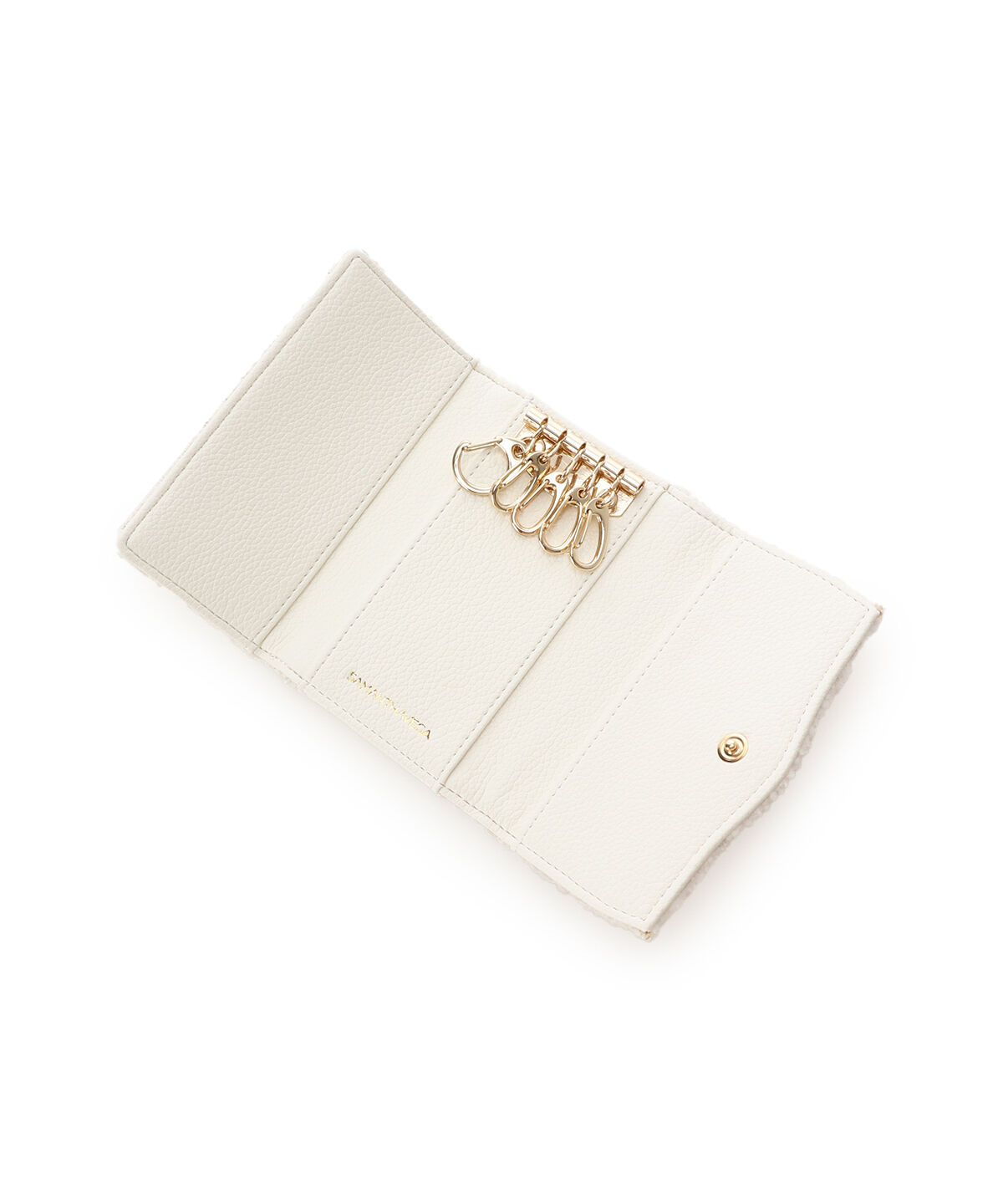 Samantha Vega「ソリッドリボンツイードキーケース」|キーケース|