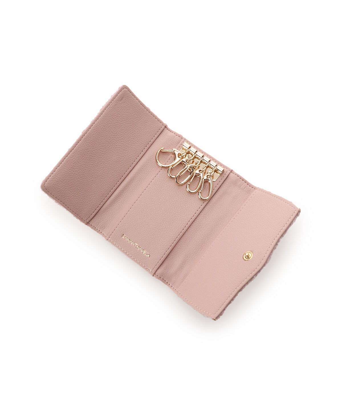 Samantha Vega「ソリッドリボンツイードキーケース」|キーケース|