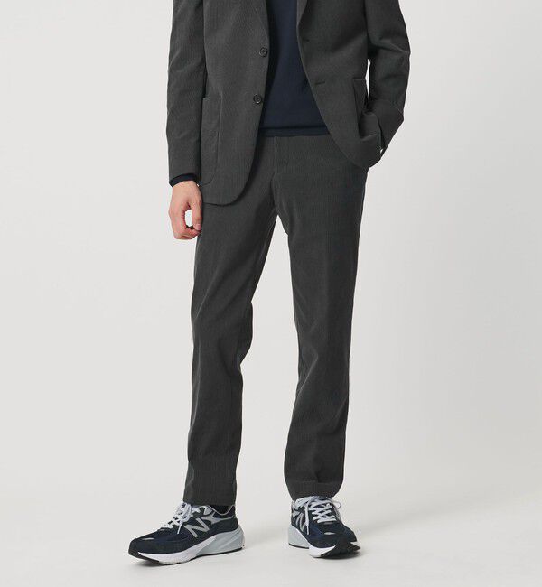 UNITED ARROWS「ライト コーデュロイ ノープリーツパンツ UA COZY ウォッシャブル ヨコストレッチ」|スーツ|