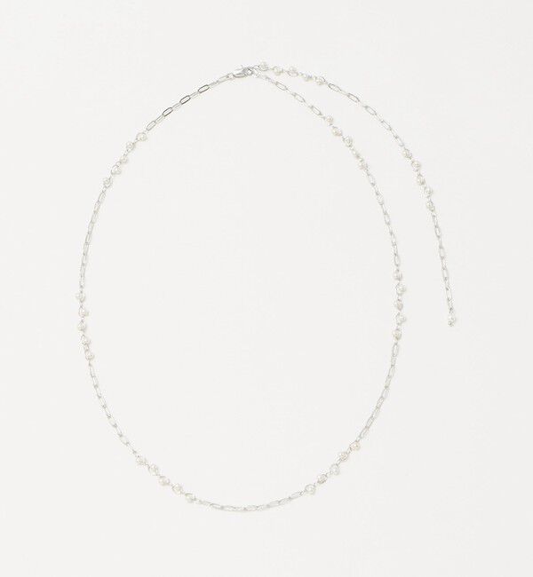 UNITED ARROWS green label relaxing「2WAY チェーン フェイクパール コンビネックレス」|ネックレス|SILVER