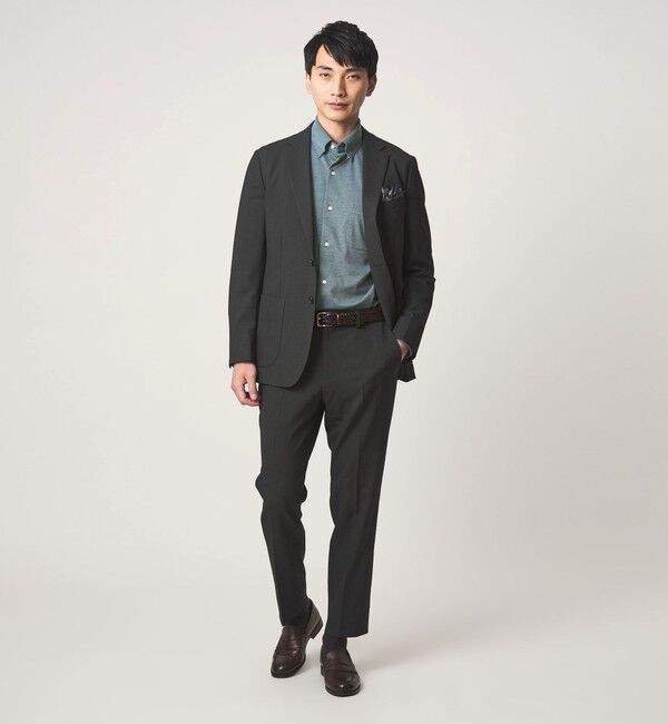 UNITED ARROWS green label relaxing「エブリット TC ジャージー スナップ ボタンダウン シャツ -ストレッチ・イージーアイロン・吸水速乾・抗菌-」|シャツ・ブラウス|