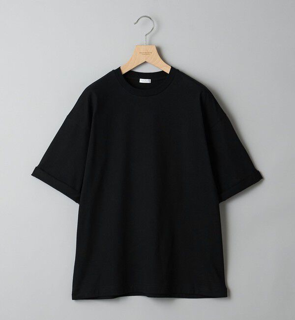 BEAUTY&YOUTH UNITED ARROWS「【WEB限定】ロールアップ ワイド テーパード Tシャツ -MADE IN JAPAN-」|Tシャツ・カットソー|BLACK