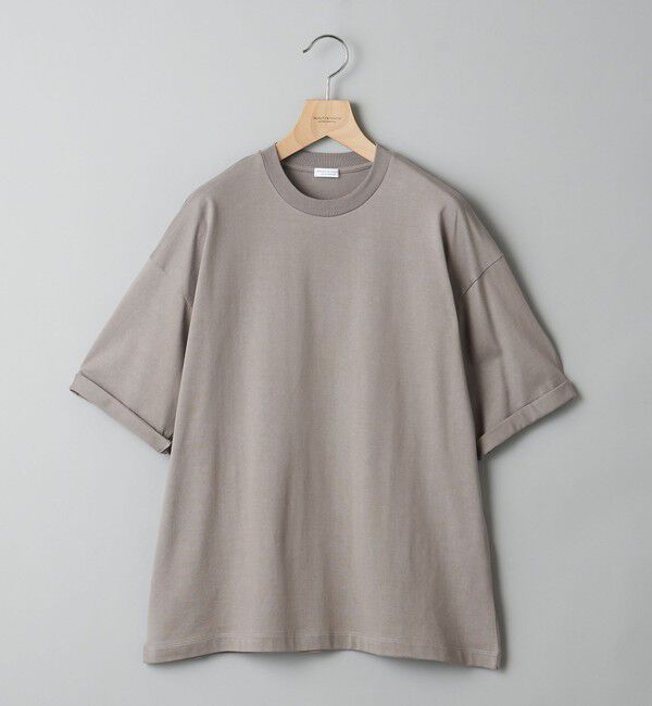 BEAUTY&YOUTH UNITED ARROWS「【WEB限定】ロールアップ ワイド テーパード Tシャツ -MADE IN JAPAN-」|Tシャツ・カットソー|LT.GRAY