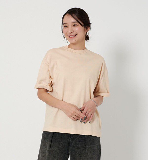 BEAUTY&YOUTH UNITED ARROWS「【WEB限定】ロールアップ ワイド テーパード Tシャツ -MADE IN JAPAN-」|Tシャツ・カットソー|
