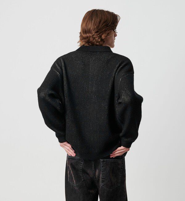 MONKEY TIME「ループヤーン プレーティング ポロシャツ」|ニット・セーター|