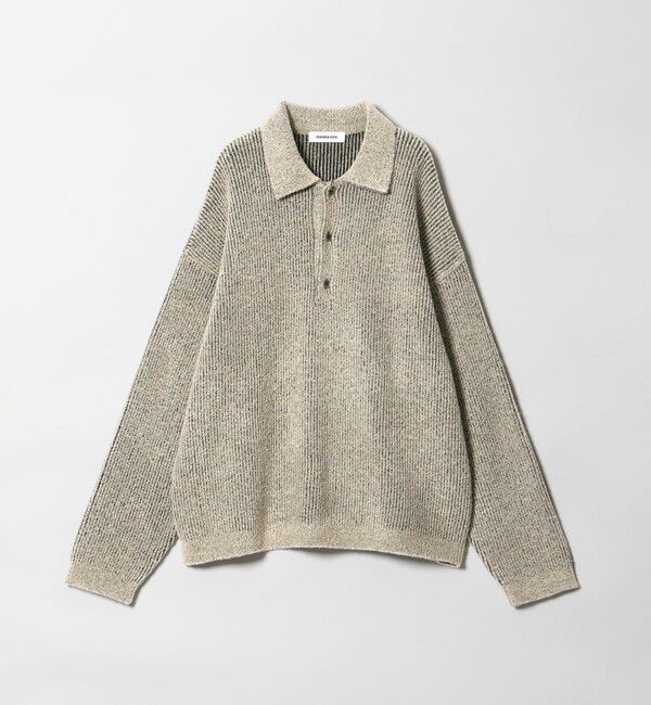 MONKEY TIME「ループヤーン プレーティング ポロシャツ」|ニット・セーター|