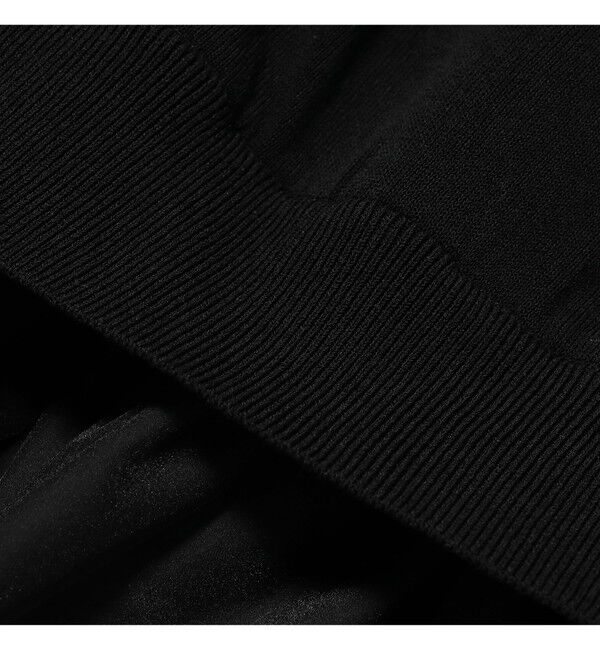 Ray BEAMS 「シアー ペプラム クルーネック ノースリーブ ニット」|ニット・セーター|