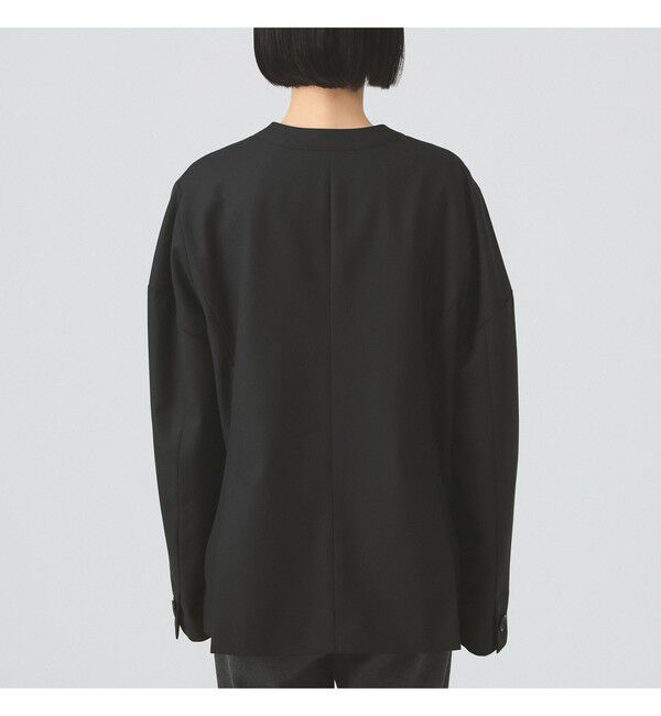 Ray BEAMS 「ノーカラー ビッグ ジャケット」|ノーカラージャケット|