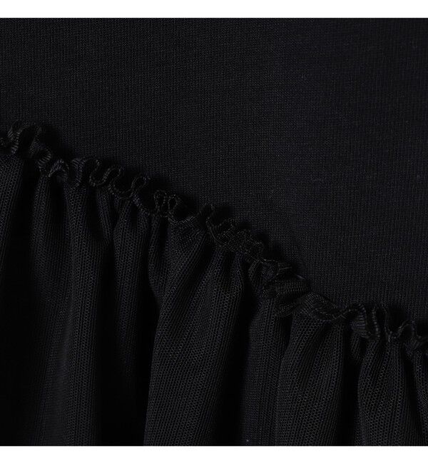 Ray BEAMS 「チュール キリカエ アシンメトリー ヘム Tシャツ」|Tシャツ・カットソー|