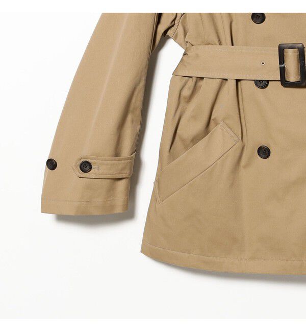 Ray BEAMS 「オーバーサイズ ハーフ トレンチ コート」|トレンチコート|