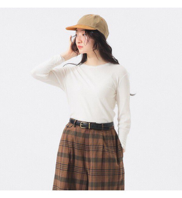 BEAMSBOY「リブ クルー 3/4」|Tシャツ・カットソー|IVORY