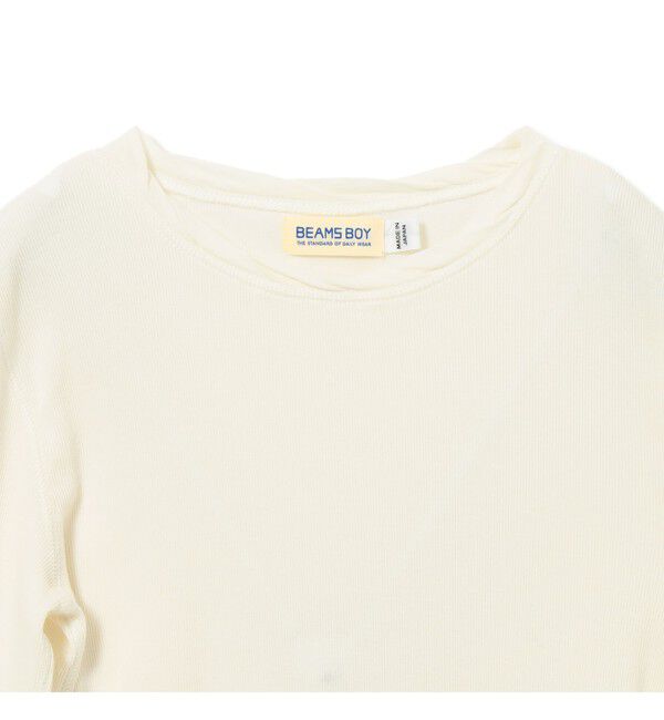 BEAMSBOY「リブ クルー 3/4」|Tシャツ・カットソー|