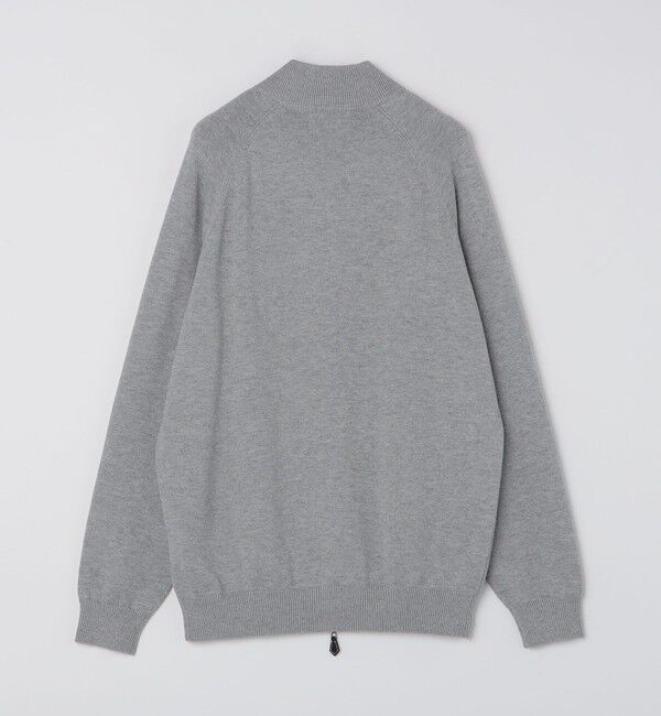 SHIPS「ALANPAINE: 12ゲージ ウール/コットン ファネルネック ジップアップ ニット」|ニット・セーター|