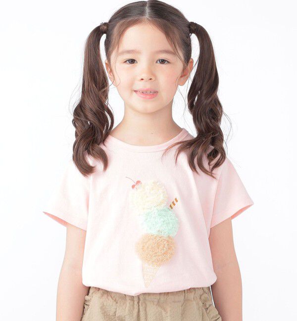 SHIPS KIDS「SHIPS KIDS:100～130cm / サマー モチーフ 半袖 TEE」|Tシャツ・カットソー|