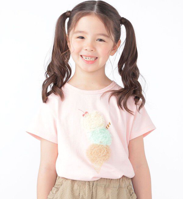SHIPS KIDS「SHIPS KIDS:100～130cm / サマー モチーフ 半袖 TEE」|Tシャツ・カットソー|