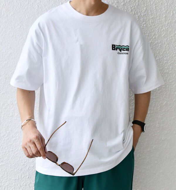 SHIPS any「【WEB限定】SHIPS any: NATIONAL PARK ヴィンテージライク ワンポイント プリント Tシャツ◇」|Tシャツ・カットソー|