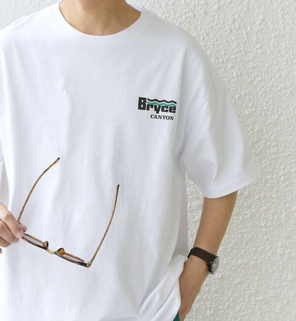 SHIPS any「【WEB限定】SHIPS any: NATIONAL PARK ヴィンテージライク ワンポイント プリント Tシャツ◇」|Tシャツ・カットソー|