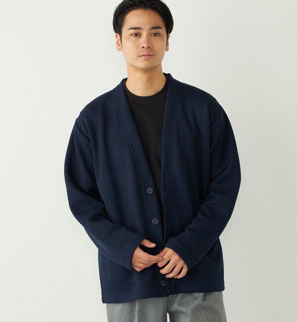 SHIPS Colors 「SHIPS Colors:〈洗濯機可能〉ウォッシャブル カーディガン」|カーディガン|ネイビー