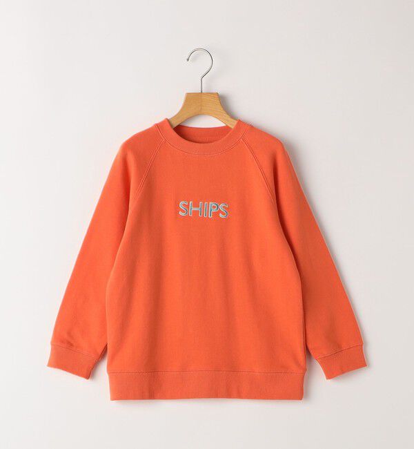 SHIPS KIDS「SHIPS KIDS:100～130cm / 刺繍 ロゴ ラグラン スウェット」|スウェット・ジャージ|