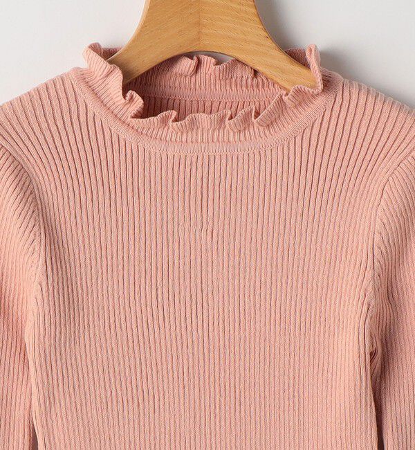 SHIPS KIDS「SHIPS KIDS:100～120cm /〈手洗い可能〉フリル リブ ニット」|Tシャツ・カットソー|