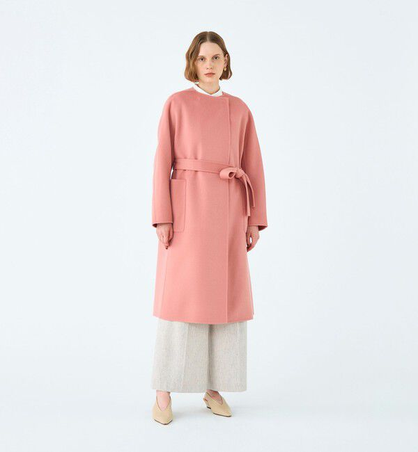 Ballsey「プレミアムウールリバー ノーカラーコート」|ノーカラーコート|