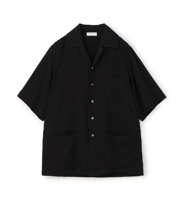 TOMORROWLAND MENS「レーヨン 3ポケット ハーフスリーブシャツ 」|シャツ・ブラウス|19 ブラック