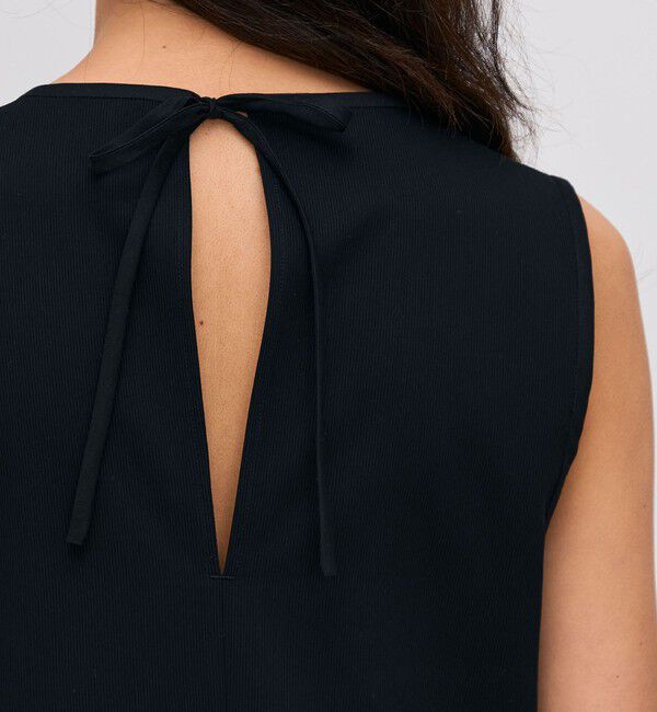 BACCA「コットンピケ バックリボンドレス」|ワンピース|