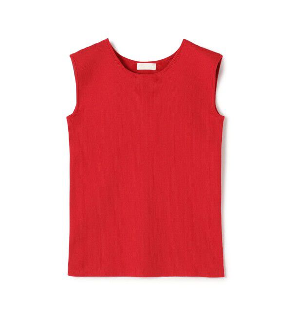 Ballsey「ポリエステルコットンリブ ノースリーブプルオーバー」|ニット・セーター|37 レッド