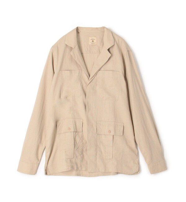 TOMORROWLAND MENS「【別注】GUY ROVER リネンレーヨン サファリシャツ」|シャツ・ブラウス|13 サンドベージュ