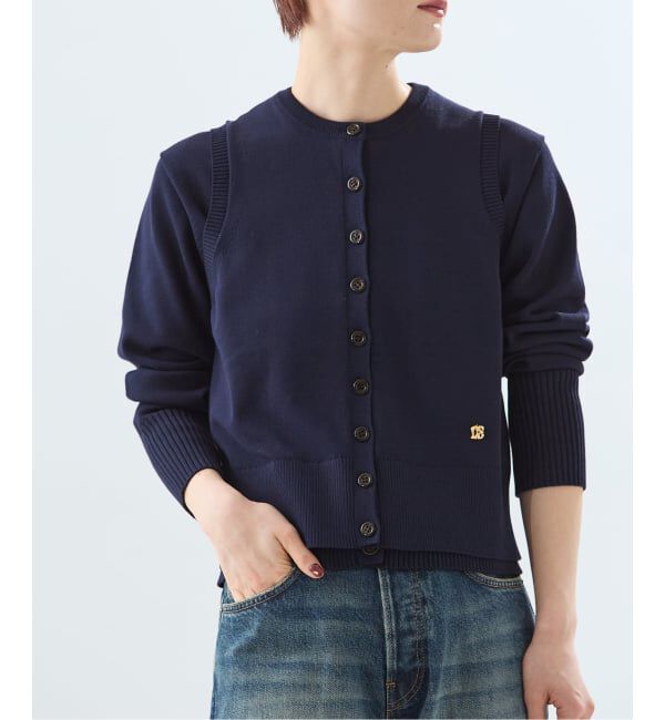 journal standard L'essage「CORNU チャームベスト」|ベスト・ジレ|ネイビー