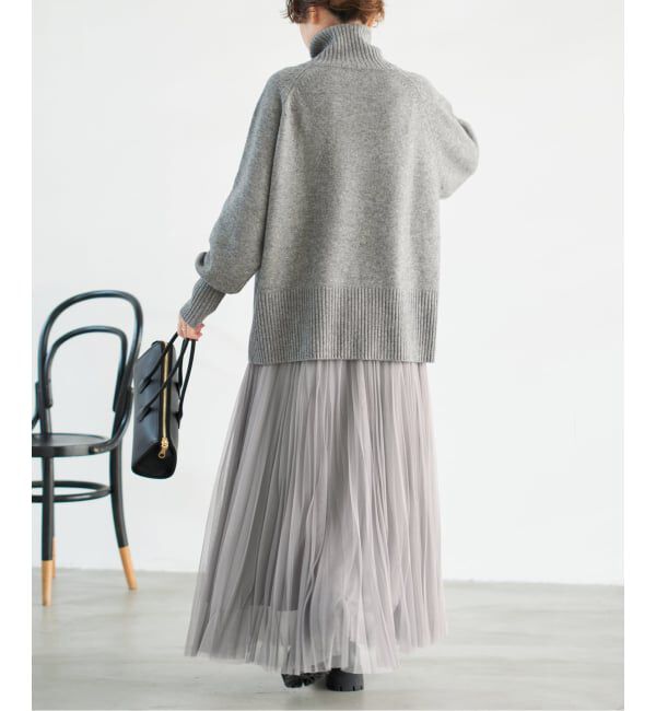 パティさん専用　 Spick &span ランダムチュールプリーツスカート Spick＆Span（スピック アンド スパン） スカート ランダムチュール