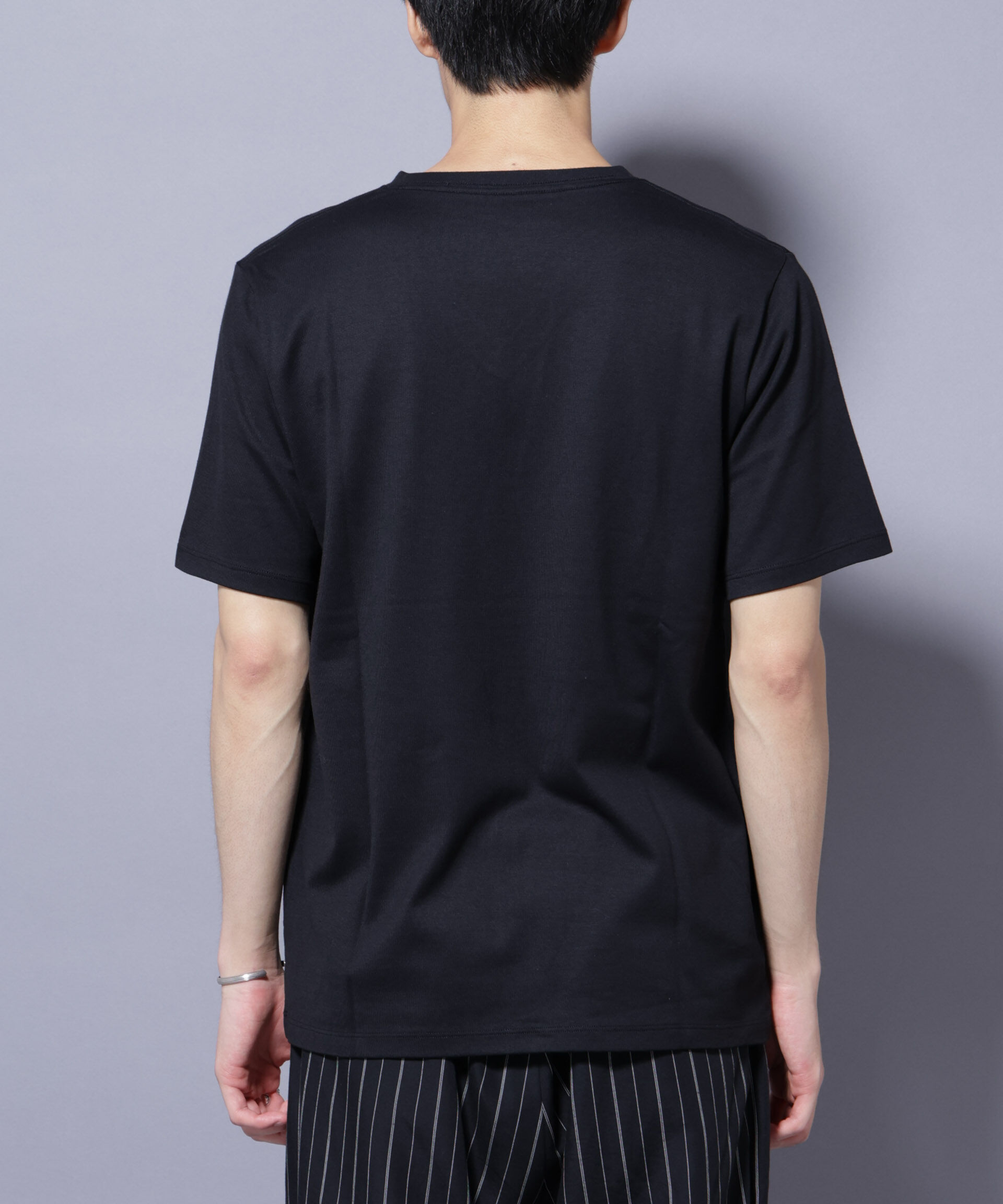 nano･universe「WEB限定/Anti Soaked(R) 汗染み防止 Vネック レギュラーシルエットTシャツ」|Tシャツ・カットソー|