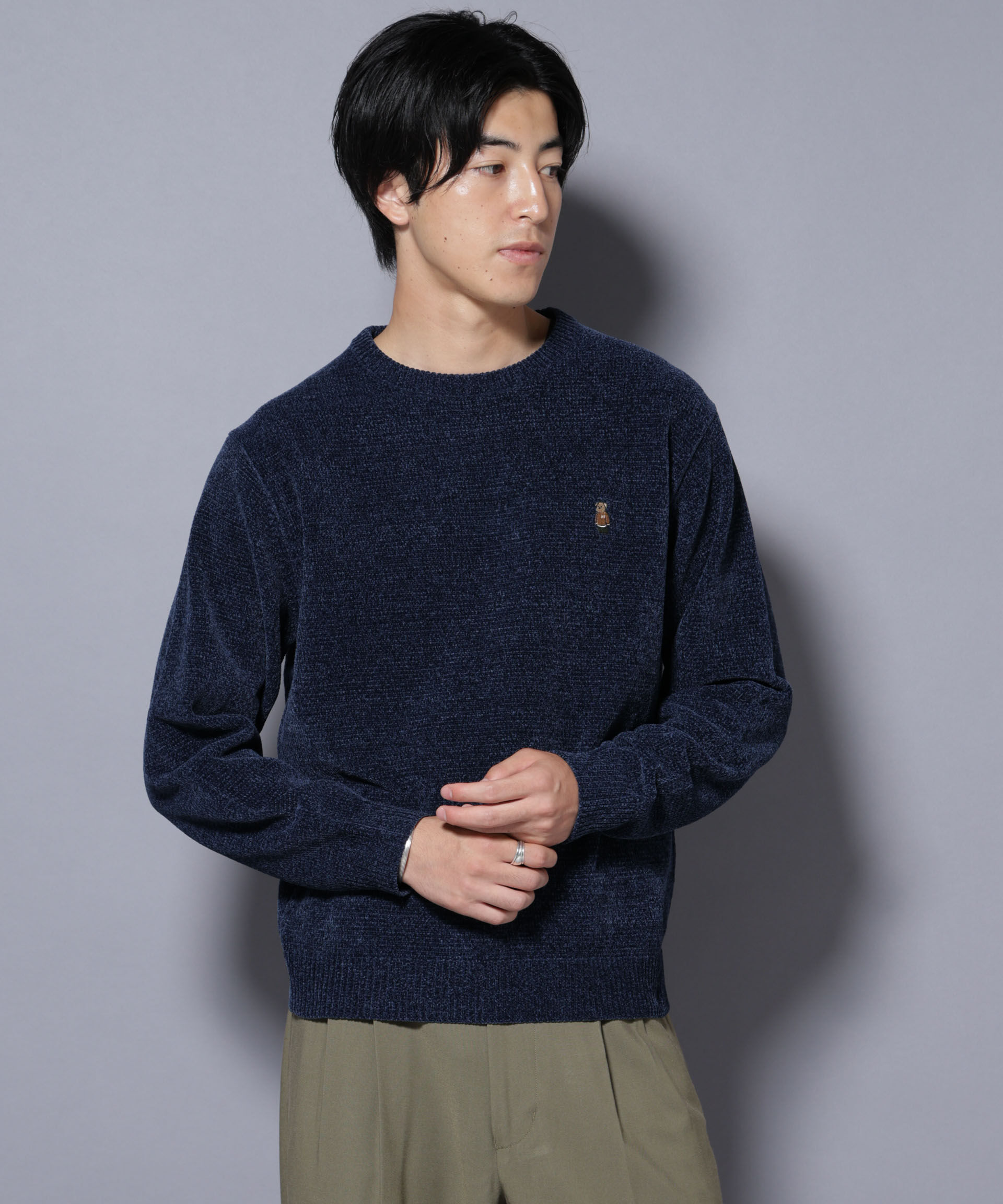 nano･universe「ナノベアモールニットクルーネック 2」|ニット・セーター|