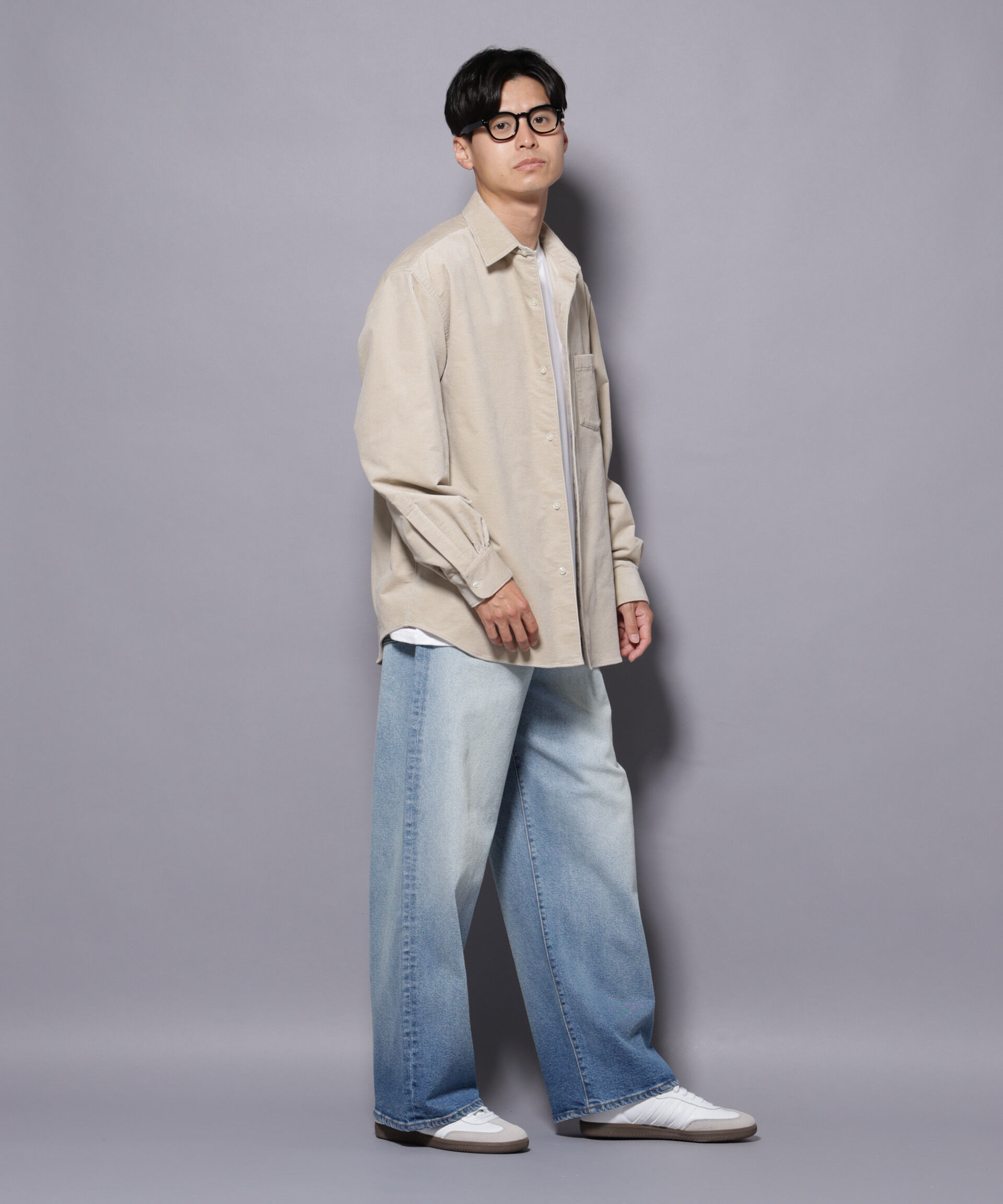 nano･universe「AIRコーデュロイ レギュラーカラーシャツ/STRETCH」|シャツ・ブラウス|