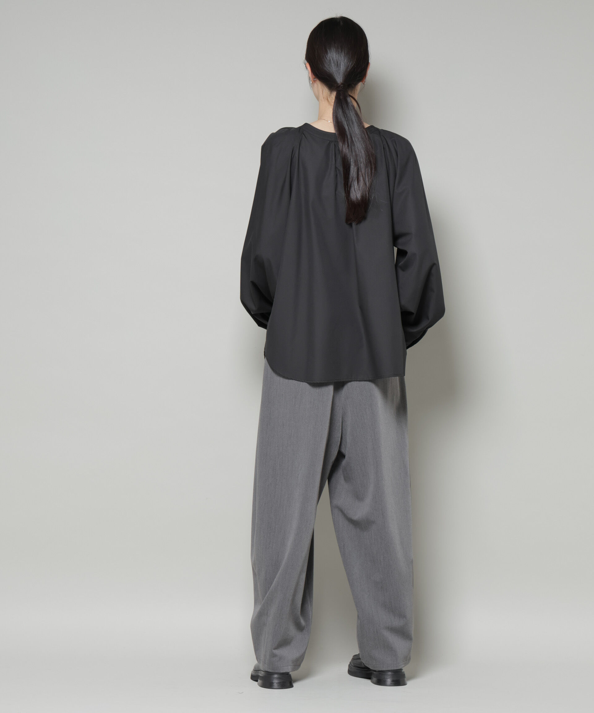 nano･universe「前後2wayラグランスリーブデザインブラウス」|シャツ・ブラウス|