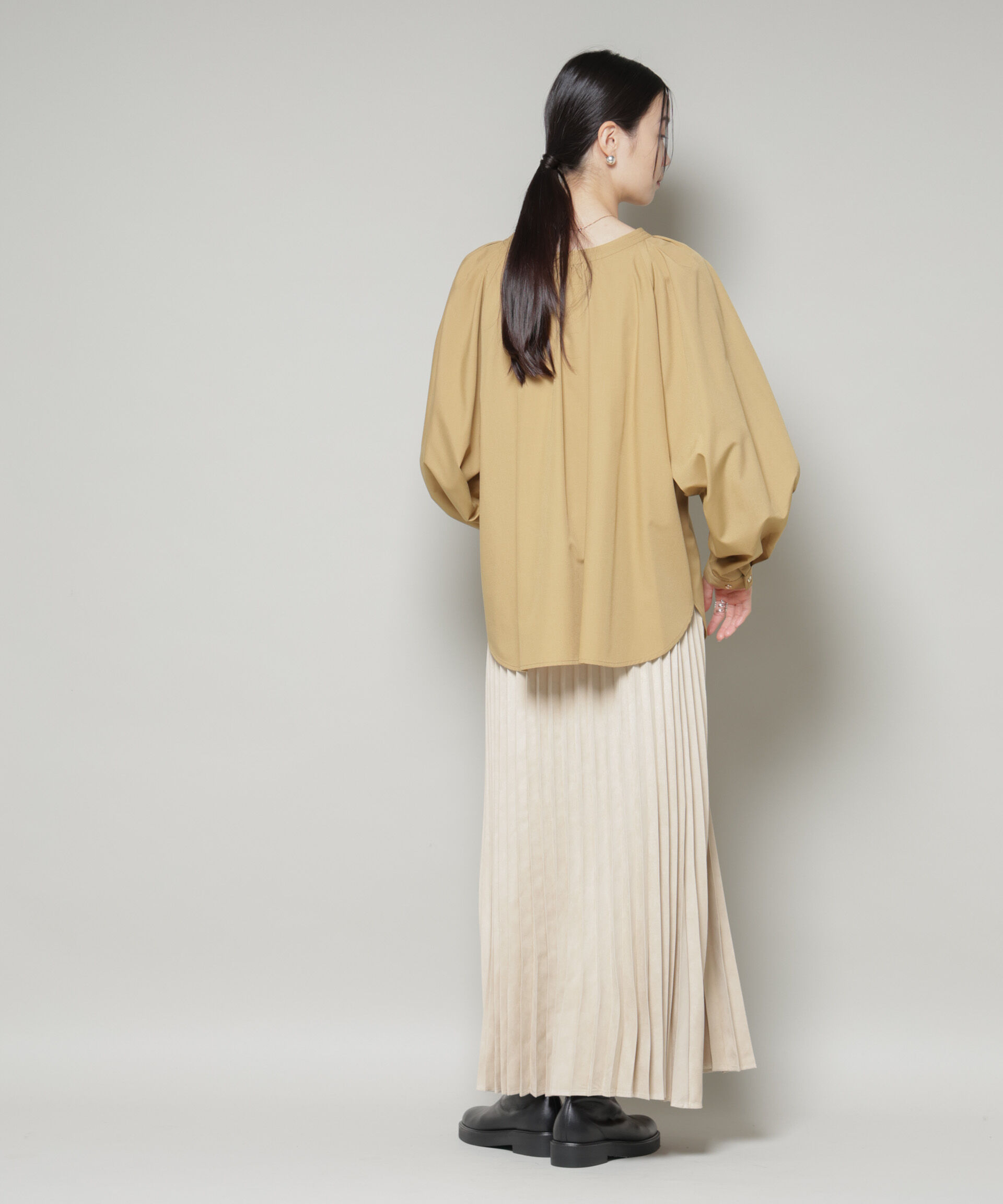 nano･universe「前後2wayラグランスリーブデザインブラウス」|シャツ・ブラウス|