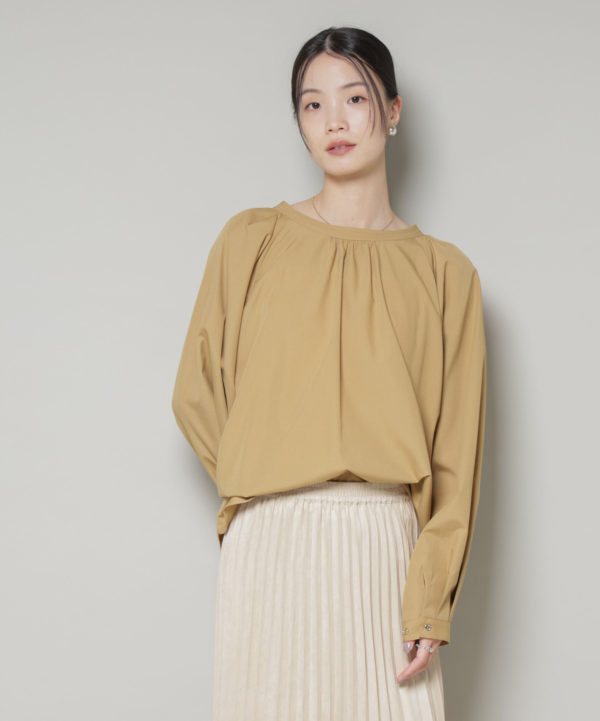 nano･universe「前後2wayラグランスリーブデザインブラウス」|シャツ・ブラウス|