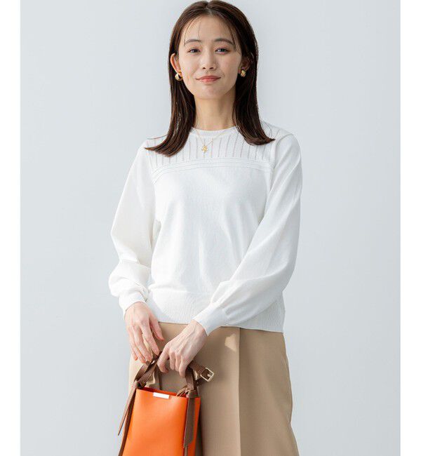 組曲「透かし柄 ニットプルオーバー」|ニット・セーター|