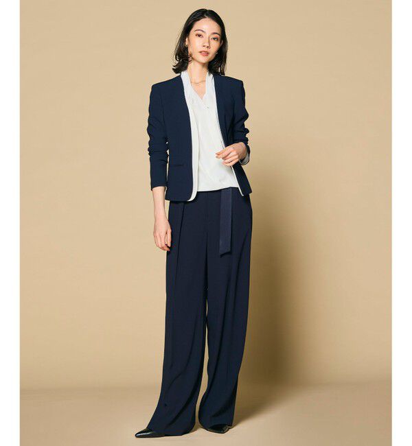 BEIGE,「OLIVE / カシュクールロングスリーブブラウス」|シャツ・ブラウス|