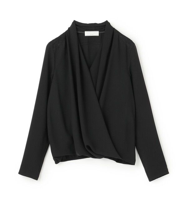 BEIGE,「OLIVE / カシュクールロングスリーブブラウス」|シャツ・ブラウス|