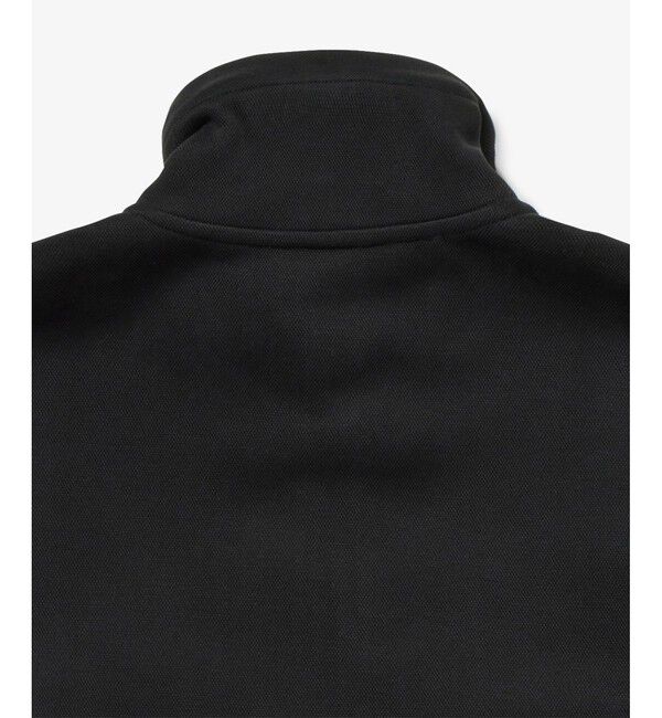 LACOSTE「アシンメトリーボーダーハイネック ドローストリング 鹿の子地 トラックジャケット」|スウェット・ジャージ|