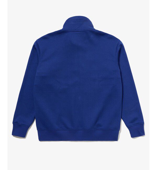 LACOSTE「アシンメトリーボーダーハイネック ドローストリング 鹿の子地 トラックジャケット」|スウェット・ジャージ|