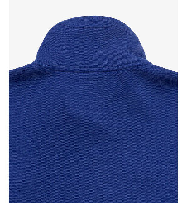 LACOSTE「アシンメトリーボーダーハイネック ドローストリング 鹿の子地 トラックジャケット」|スウェット・ジャージ|