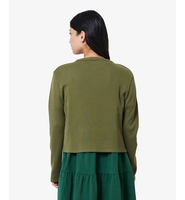 LACOSTE「リブジャージカーディガン」|カーディガン|