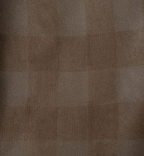 Rie Miller「《手洗い可能》シアーブロックチェック2WAYクルーネックカーディガン」|カーディガン|